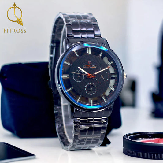Fitros Gents Watch Stainless Steel Elegant